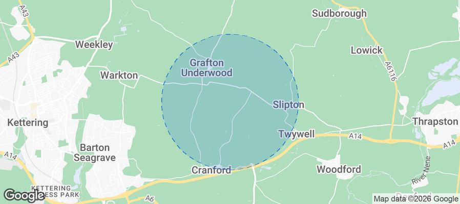 North Northamptonshire Airbnb map